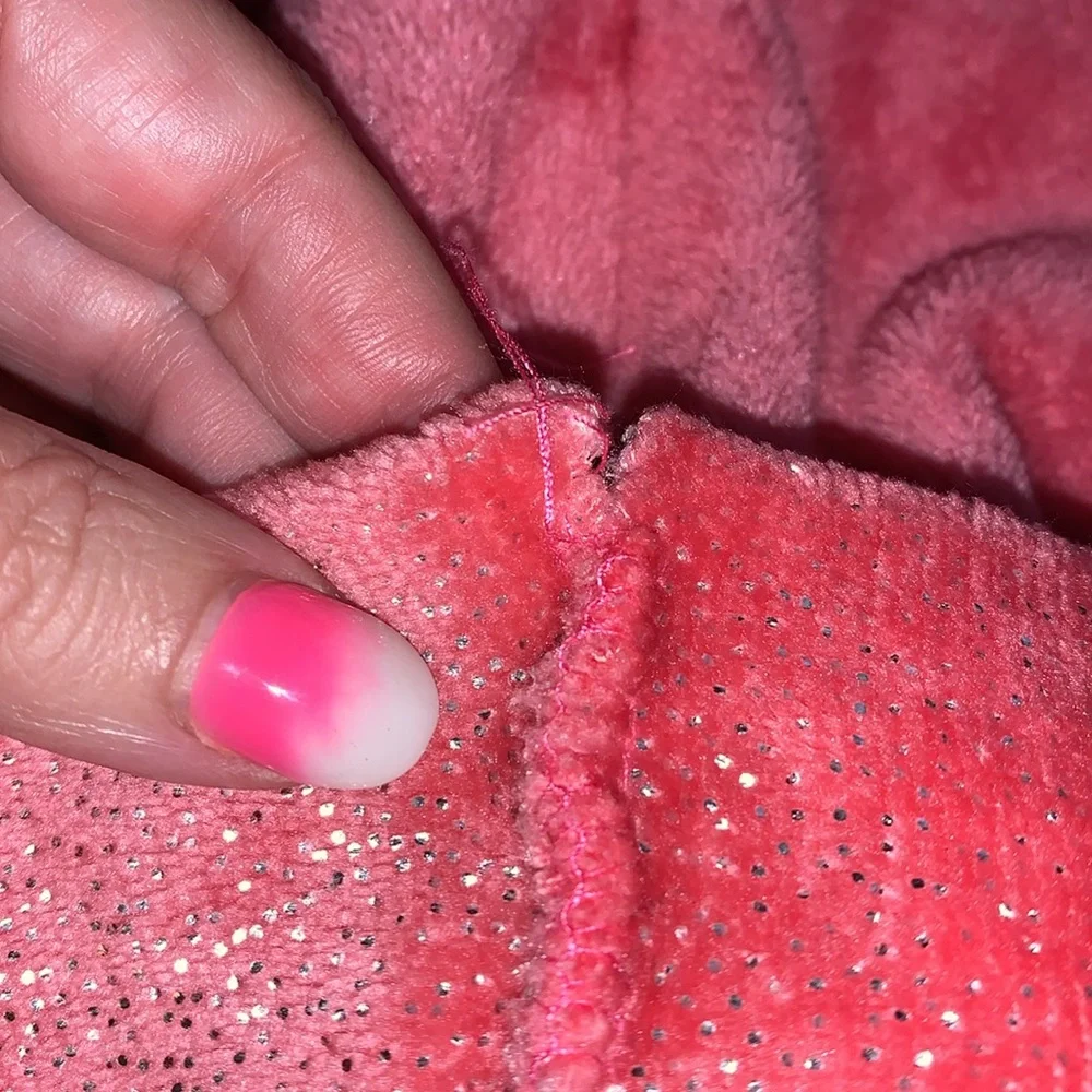 Vintage pink soft & cozy Velour pillow case